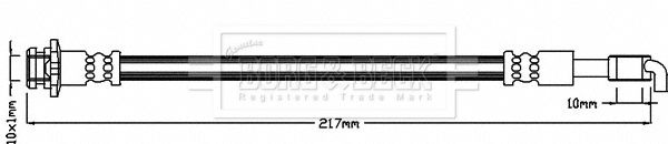 BORG & BECK stabdžių žarnelė BBH8047